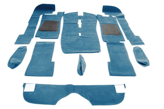 Triumph Stag Carpet Set - RHD - Passenger Area - Tufted - Light Blue - RS1644LIGHTBLUE